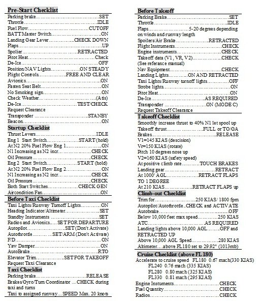 pmdg 737 checklist