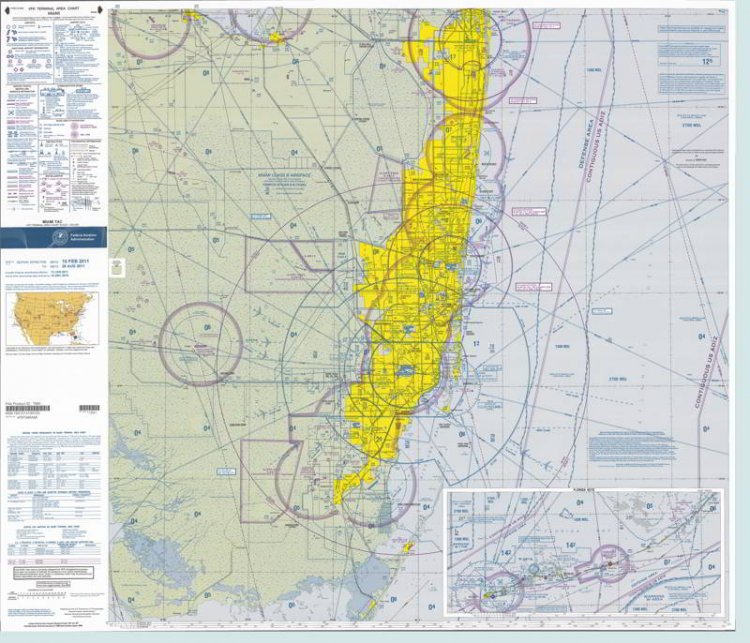 USA VFR Terminal Area Chart Miami Маршрутные карты Avsim.su