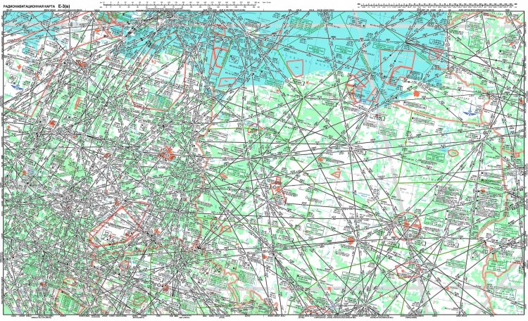 Карта воздушных трасс россии