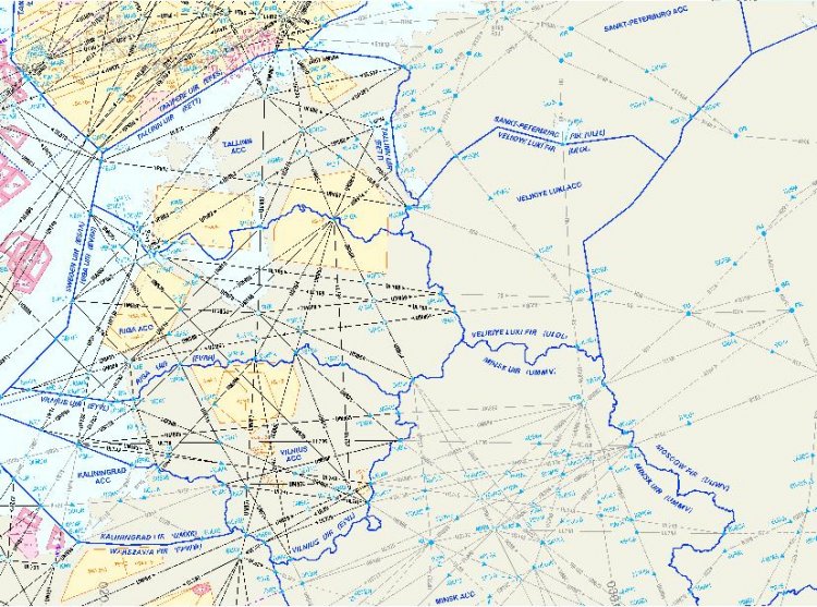 Авиационная карта россии