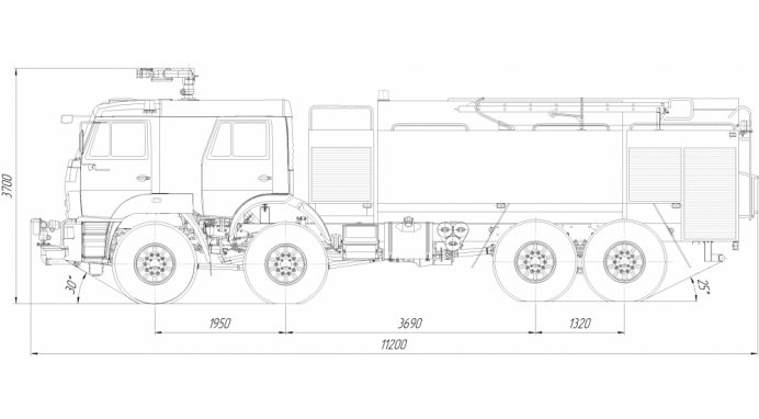 Камаз 6560 чертеж