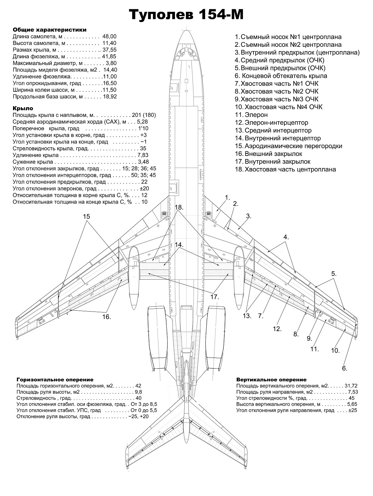 Чертежи ту 154м